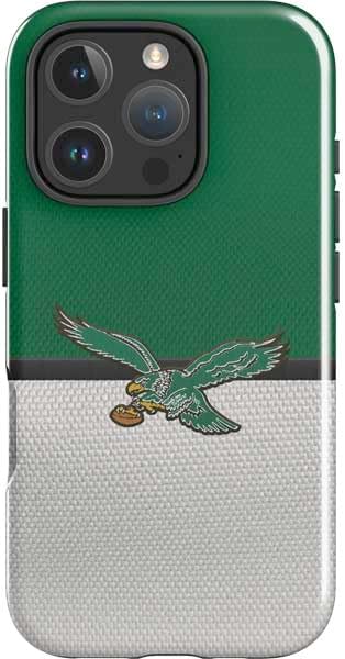 Skinit Impact Phone Case Compatible with iPhone 16 Pro - Officially Licensed NFL Philadelphia Eagles Retro Logo Design
