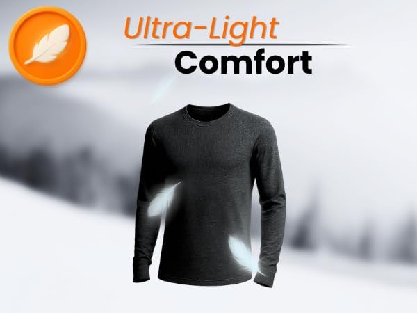 Heat Logic Men's Thermal Base Layer Top, Warm Innerwear for Cold Weather - Image 7