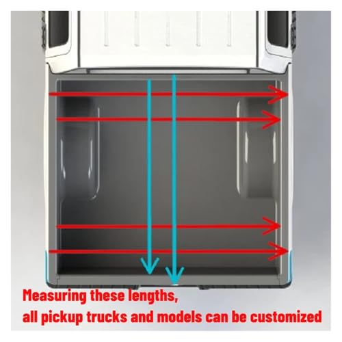 Couvercle de compartiment arrière robuste en aluminium pour Hilux