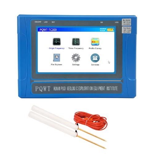 PQWT TC300 Portable Groundwater Detector: Multi-Functional Underground Water Detection Device (Depth Range: 0-300M)