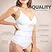 ShaperQueen102 Thong Tummy Control Shapewear for Women Seamless Body Shaper Compression High-Waisted Shaping Thong Underwear Panty (M, White)