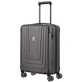 AUSSTATTUNG: Die durchdachte Inneneinteilung mit 2 Packwänden, Packgurten und Reißverschlussfächern erleichtert das Kofferpacken und sorgt unterwegs für Übersicht. Das integrierte TSA-Lock Kombinationsschloss wird per Fingerabdruck geöffnet verschließt den Hartschalen Trolley sicher