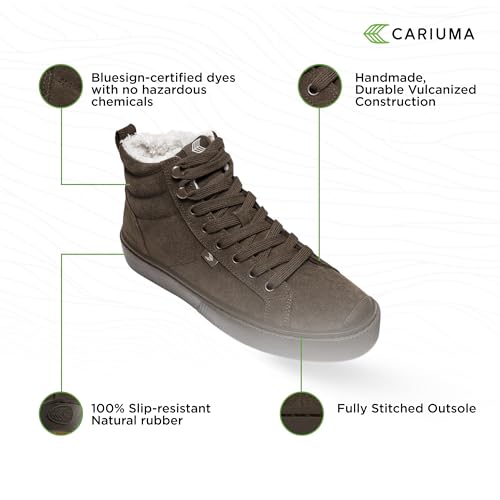 OCA Therma High Tops Suede Boots, Comfortable Shoes for Men, Lightweight & Sustainable, Versatile Casual Footwear with 100% Vegan Insoles, Rubber Soles4