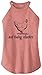 Ladies Tri-Blend Rocker Tank Top Not Today Clucker Blush Frost L