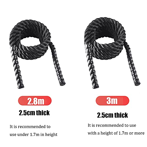 WXYZ Battle rope Corda de pulso de peso, corda de batalha de energia de combate de 2,5 cm, treinamen