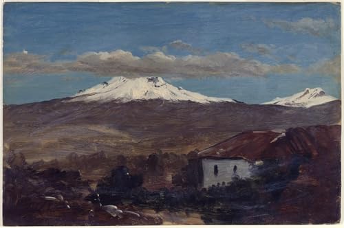 Toile Mont Chimborazo Church pour sublimer l'ambiance de votre chambre à coucher