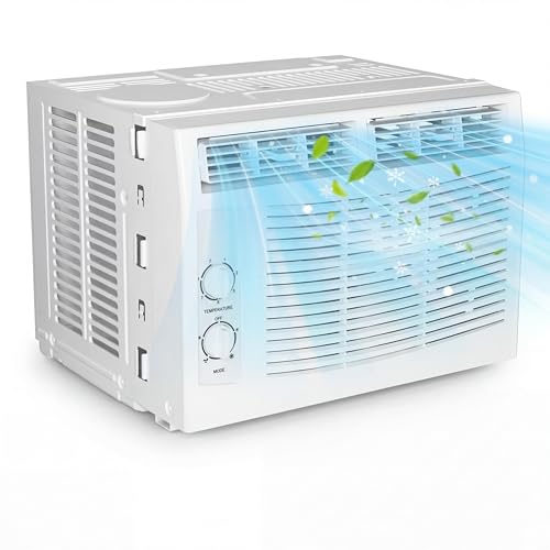 TROPOW 5000 BTU Window Air Conditioner Unit - Cools Rooms Up to 150 Sq.Ft., Low Noise and Energy...