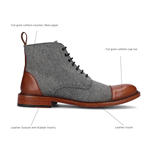 Image of TAFT Jack Boot Handcrafted Leather and Wool Men's Dress Boot