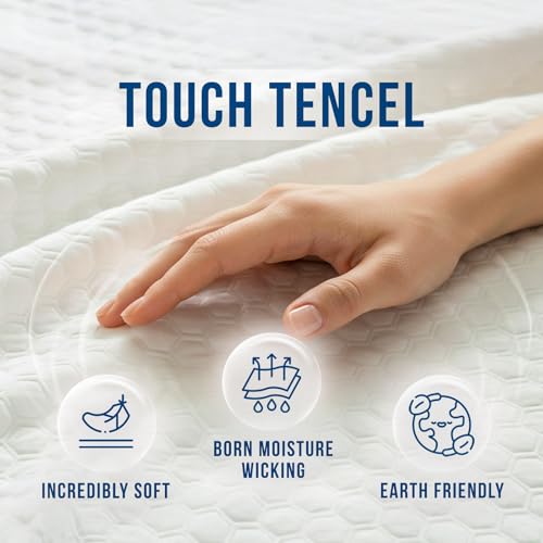 Image of Luxury King Size Tencel Waterproof Mattress Protector Deep Pocket - Premium Cooling Bed Cover Pad - Hypoallergenic & Allergy-Friendly - Oeko-Tex Certified - Ultra Soft & Breathable