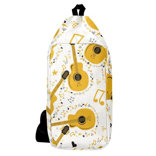 Sac à dos à bandoulière de musique sac de poitrine multicolore homme femme