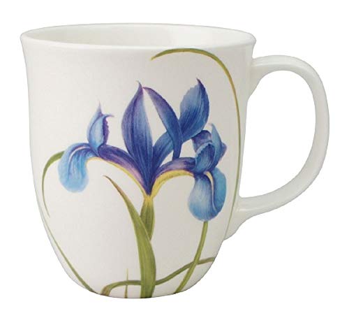 McIntosh Garden Collection Blue Iris Java Tasse aus feinem Knochenporzellan, 340 ml, in passender Geschenkbox Cover