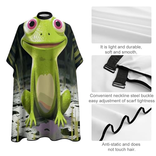 Capa de corte Crown Frog ajustable para barbería miniatura 4