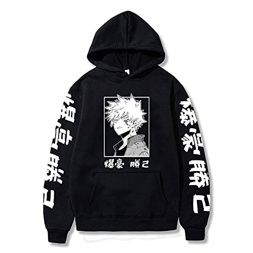 Tongyundacheng - Sudadera unisex con capucha de My Hero Academia, Bakugou Katsuki, manga largo, sudadera casual con capucha, Tipo 1, M