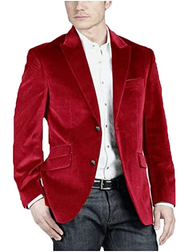 Two Buttons Velvet Mens Blazer Notch Lapel Tuxedos Jacket for Men Wedding Party Coat3