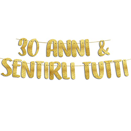 Striscione Decorativo "Hai Lavorato Tutta La Vita Per Questa Festa" - Glitterato, Per Pensionamento, Compleanni, 2.8m