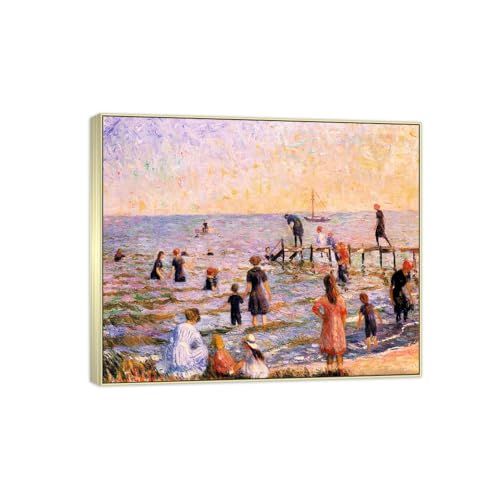 Tableau William Glackens Bathing 48x40cm pour sublimer votre salon