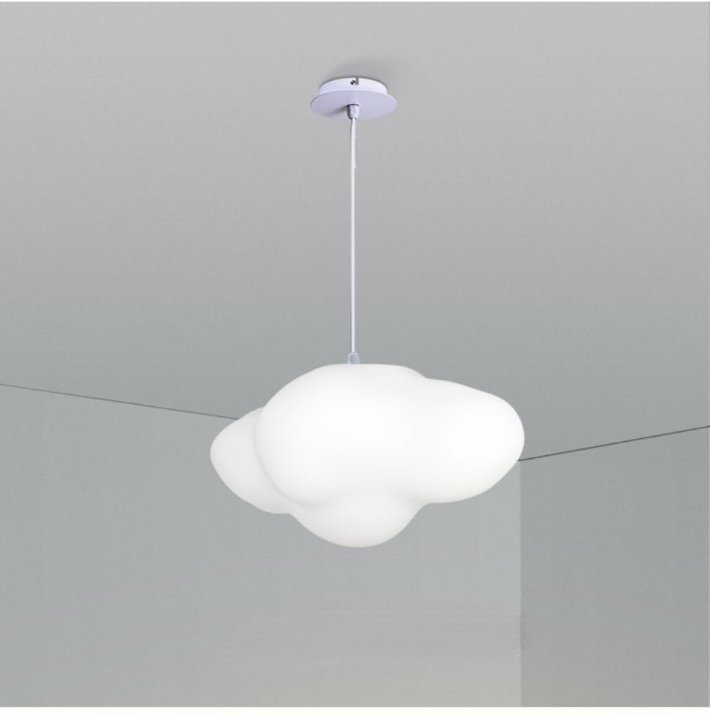 Żyrandol z białą chmurą - kreatywna lampa wisząca LED do pokoju dziecięcego, pokoju dziecięcego i sklepów z modą. Nowoczesny skandynawski design, unikalny i elegancki kształt.