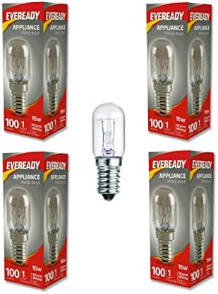 Sunnylinn 15W E14 Fridge Bulb 240V, Pygmy Freezer Light Bulbs SES Sewing Machine Bulbs Small Edison Screw Warm White 2700K 15W E14 Salt Lamp Bulb Screw In 360 Degree (3-Pack - Foto 5