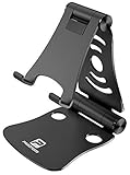 Adjustable Cell Phone Tablet Stand Multi-Angle, Pasonomi Foldable Desktop Stand Holder Dock Cradle Compatible with iPhone X/8/8 Plus, iPad Pro/Air, Phone, Accessories, Laptops, Tablets, Macbook -Black