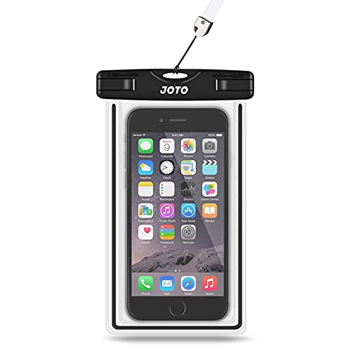Image of JOTO Universal Waterproof Case, Cellphone Dry Bag for iPhone Xs Max XR X 8 7 6S Plus SE 2020, Galaxy S10 S10e S9 S8 Plus /S6 /Note 8 6 5 4, Pixel 3 XL /3 HTC LG Sony Nokia Motorola up to 6.5 inch (Black)
