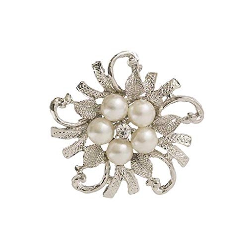 Broche créative en perle et strass cristal pour sublimer vos robes