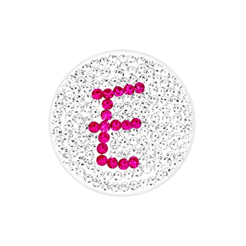 Navika USA Inc. E- Initial Micro Pave Crystal Ball Marker (Pink) w/Hat Clip