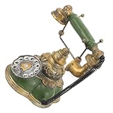 Retro-telefon mit wählscheibe – fachmännisch aus kunstharz gefertigt, sorgt für haltbarkeit und langlebigkeit und verleiht ihrem einen hauch von natur, vintage-raumdekoration