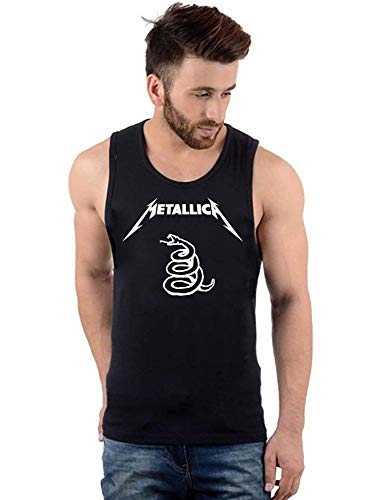 Regata Masculina Algodão Metallica Black Álbum ER_120