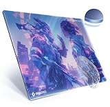 GLISSE OPTIMISÉE : La surface en verre trempé ultra lisse réduit fortement les frictions pour une glisse rapide, fluide et silencieuse. Conçu pour les joueurs recherchant vitesse et réactivité, idéal pour les FPS et jeux de rythme où chaque mouvement compte