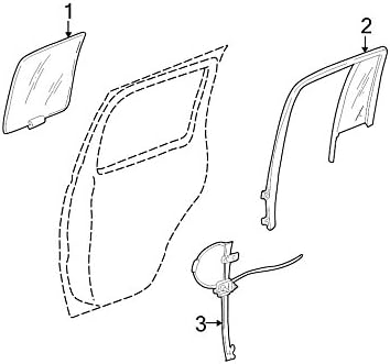 02-07 Jeep Liberty Power Window Regulator Left Rear Mopar Oem Revised Parts New