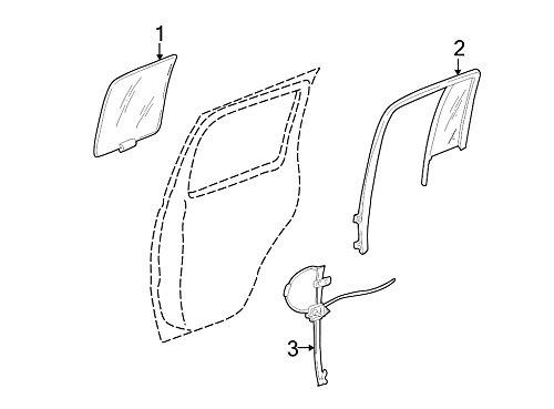 02-07 Jeep Liberty Power Window Regulator Left Rear Mopar Oem Revised Parts New #TOP3