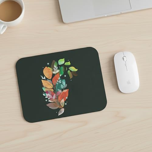 Image of Premium Non-Slip Mouse Pad for Office, Home & Gaming | Smooth Surface for Optical & Laser Mice | Durable Anti-Skid Rubber Base | Precision Tracking | Round Tropical Beach Aerial Design