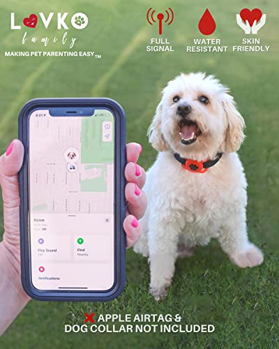 Airtag Dog Collar Holder – Available in Several Colors & Sizes - 2 Pack Silicone Dog Airtag Holder - Premium Dog Collar… - Image 7