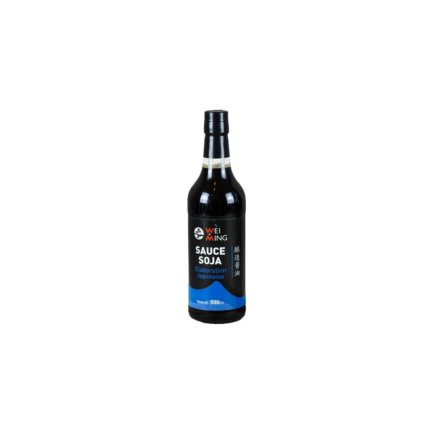 WEI MING – Sauce Soja Japonaise Salée, Parfaite pour Rehausser Vos Plats Asiatiques (Bouteille 500mL) - lot de 3 - Vendu par Lot
