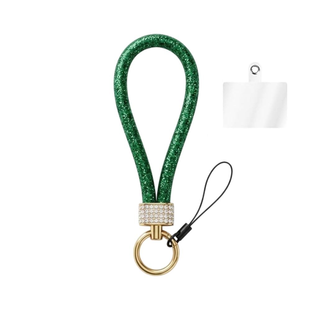 Luxury Crystal Wrist Strap Mobile Charm – Glitter Hand Strap with Rhinestone Ring Holder, Detachable Phone Lanyard for iPhone, Smartphones, Keys & Bags-image-38
