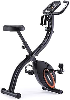 ECHANFIT Indoor Cycling Bike Folding Magnetic Exercise Upright Bike Stationary with 16 Levels