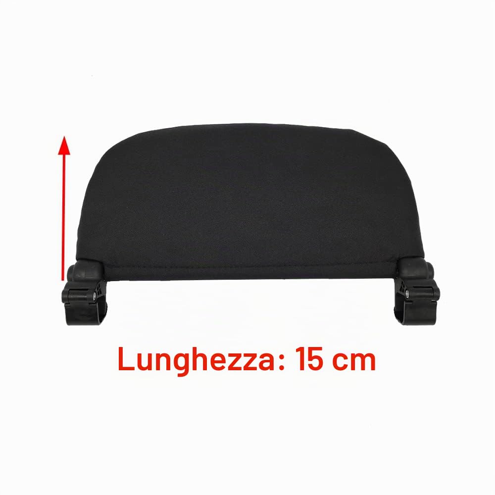 Set di accessori per passeggino compatibile con passeggini Babyzen YOYO2 e YOYO3, barra di protezione per passeggino, prolunga da 15 cm e copertura antipioggia