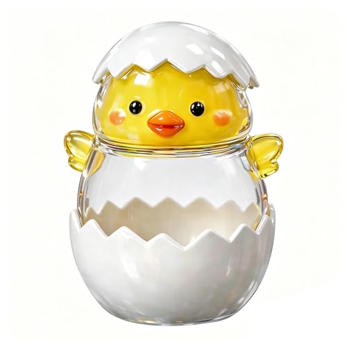 Générique Bocaux À Bonbons, Hermétique Décoratif En Forme D'Oeuf De Poule, Bocal À Bonbons Transparent Boîte À Friandises Chocolat, Pour Décoration Table Festive Réunions Famille Étagère