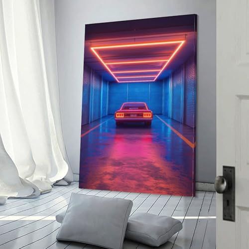 Voiture impression sur toile décoration tableau déco future science fiction - 3