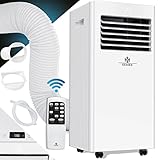 𝐎𝐏𝐓𝐈𝐌𝐀𝐋𝐄 𝐋𝐄𝐈𝐒𝐓𝐔𝐍𝐆: Die mobile Klimaanlage ist besonders leistungsstark und arbeitet je nach Variante mit 7.000 BTU/h, was nicht nur hoch effizient ist, sondern zudem auch noch energiesparend. Durch die sehr geringe Lärmentwicklung deshalb auch ideal für Büro und Wohnräume. Die hochwertigen Staubfilter sorgen zusätzlich noch für eine angenehme Raumluft und wirbelt so keinen unnötigen Staub auf.