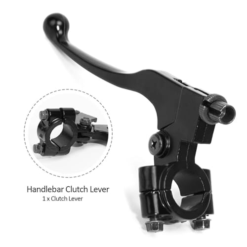 Levier d'embrayage gauche robuste couleur argent pour moto de loisir