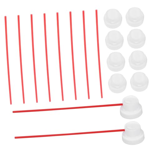 IWOWHERO 10 Pack Plastic Spray Can Nozzles Set Extension Tubes Spray Can Tips for Rust Clean Application Accessories