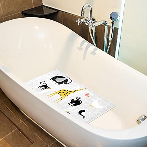 Tapis de douche antidérapant à ventouses et drainage 40x70