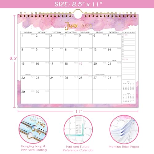 Calendário de parede 2024-2025 - Calendário 2024-2025, julho de 2024 - dezembro de 2025, 28 cm × 21,