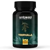 Ambrosial Triphala Kapseln - 500mg pro Kapsel - Eine Kombination aus Haritaki, Bibhitaki und Amla - 2 Monate Vorrat - 60 Vegane Kapseln - Alternative zu Triphala Pulver