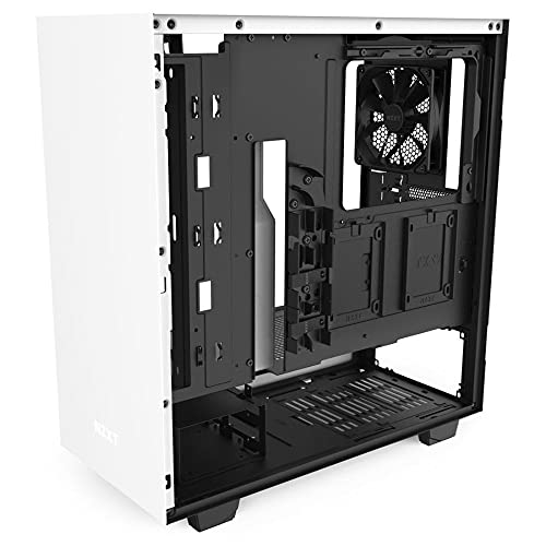 NZXT H510 - Compact ATX Mid-Tower PC Gaming Case - Front I/O USB Type-C Port - Tempered Glass Side Panel - Cable Management System - Water-Cooling Ready - Steel Construction - White/Black - Thumbnail 6