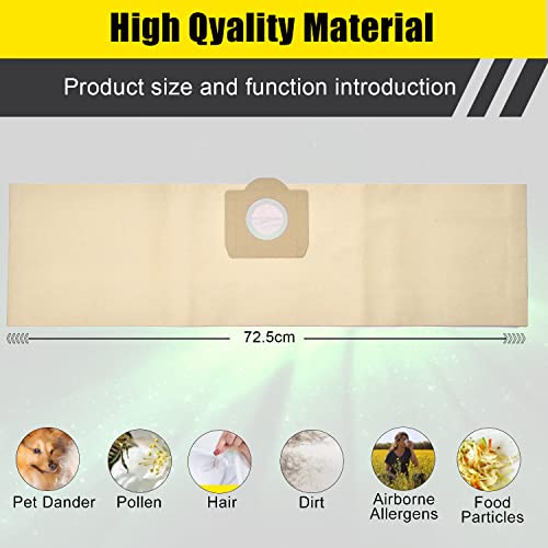 BIHARNT 20 Stück WD3 Staubsaugerbeutel für Kärcher WD3/MV3/A2201/2204/2504/2554/2251/2604 Staubsauger,6.959-130.0