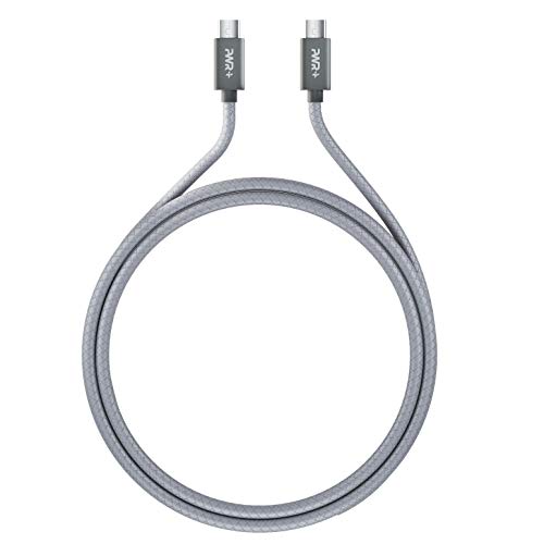 Pwr+ 100W Charging Cable Usb C To Usb C Nylon Fast Charge 3.1 Type C Power Delivery Pd 4K Video Output For Macbook Air Ipad Pro Microsoft Surface Razer Blade Stealth Samsung Chromebook Lg Gram Laptop #TOP1