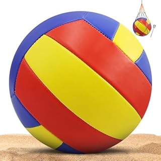 KWJEIULSOQ Volleyball, Soft Touch Volleyball Ball, Beach Volleyball, Official Beach Volleyball Size 5, Volleyball for Outd...