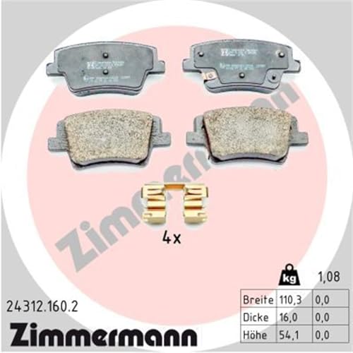 Plaquettes de freins Zimmermann arrière : finis les sifflements